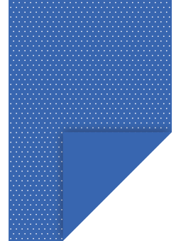 heyda Bastelkarton Happy Papers · 1 BOGEN · 21 x 31 cm · mittelblau · weiße Punkte