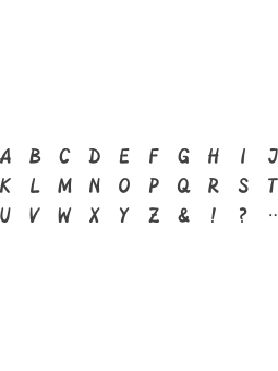 Heyda Stempelset Alphabet · 30teilig · Motivgröße ca. 1,5 x 1,5 cm