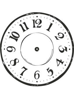 heyda · Stempel "Lernuhr" · Motivgröße ca. Ø 3,2 cm