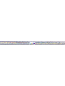 heyda Holografie-Klebefolie · selbstklebend · 100 cm x 50 cm · silber