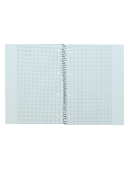 LANDRÉ Collegeblock · A4 · 80 Blatt · Lineatur 26 · kariert · weißer Rand außen