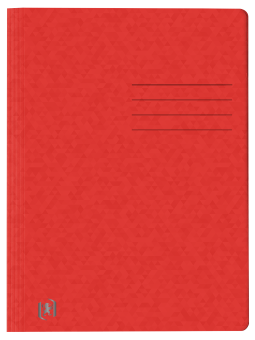 Oxford Top File + A4 Schnellhefter · exklusiver 390 g/m² Multi´Strat™ Karton· DIN A4 · rot