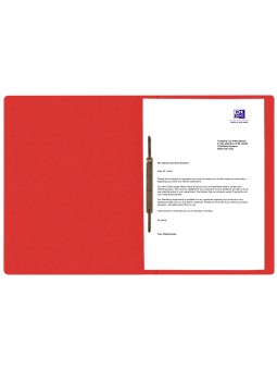 Oxford Top File + A4 Schnellhefter · exklusiver 390 g/m² Multi´Strat™ Karton· DIN A4 · rot