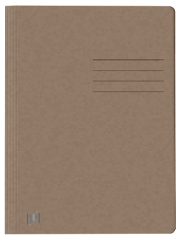 Oxford Top File + A4 Schnellhefter · exklusiver 390 g/m² Multi´Strat™ Karton· DIN A4 · braun