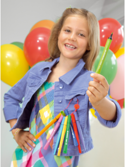 STABILO® Filzstift mit Kappenring Cappi® ·  24 Stifte