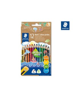 STAEDTLER® Buntstift 188 C12 Noris® colour jumbo dreikant · 12 Farben