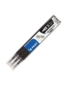 Pilot Frixion Ball Ersatzmine · 0,7-mm-Spitze · schwarz · 3 Stück