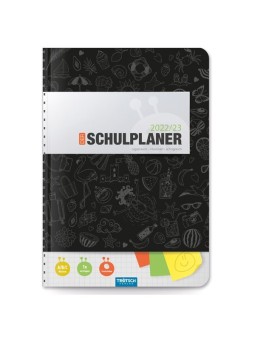 Trötsch Schulplaner "Schwarz" · 2022/2023 · Wire-O-Bindung · A5