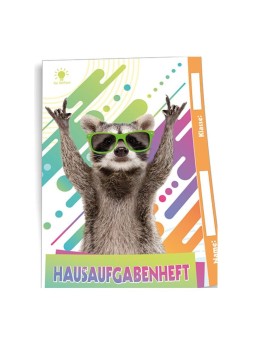 TRÖTSCH Hausaufgabenheft für Schlaue · A5 · Waschbär