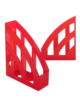 Idena Stehsammler · Plastik · transluzent rot