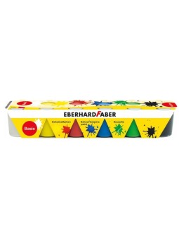 EBERHARD FABER ·  Schulmalfarben basic · 6 Töpfchen  á 25 ml · Basisfarben ·  Temperafarben