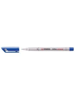 STABILO® Folienstift STABILO® OHPen universal · superfein (S) 0,4 mm · wasserlöslich · blau