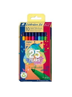 STAEDTLER® Filzstift triplus® color · Dreikant · 10 Farben