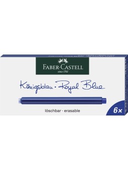 Faber-Castell · Patrone standard · Großraum · 5er Etui · königsblau