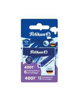 Pelikan Tintenpatrone 4001® TP/6 · Standardgröße · 12 Stück · königsblau