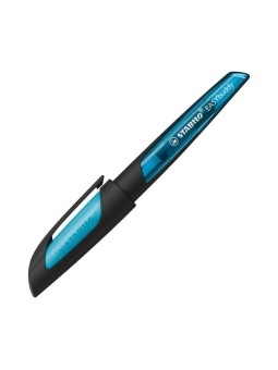 Ergonomischer Schulfüller STABILO® EASYbuddy · schwarz/hellblau· Feder M