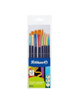 Pelikan Pinselset · 8 Synthetikpinsel