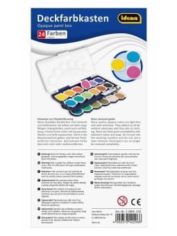 Idena Deckfarbkasten · inkl. Deckweiß · 24 Farben