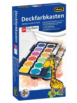 Idena Deckfarbkasten · inkl. Deckweiß · 24 Farben