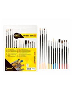 Pelikan Pinselset · 15 Pinsel · Haar-/Borstenpinsel