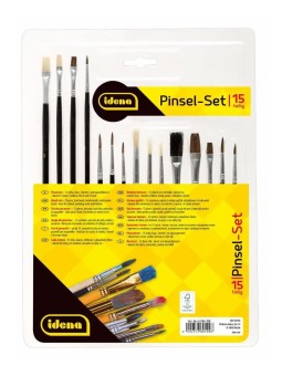 Pelikan Pinselset · 15 Pinsel · Haar-/Borstenpinsel
