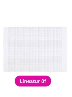 Landré Schulheft A4 · Lineatur 8f · 80 g/m² · 16 Blatt