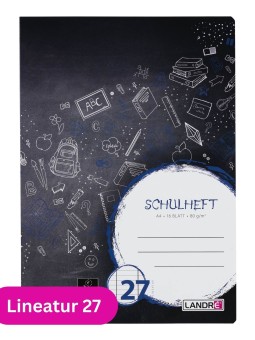 Landré Schulheft A4 · Lineatur 3 · 80 g/m² · 16 Blatt