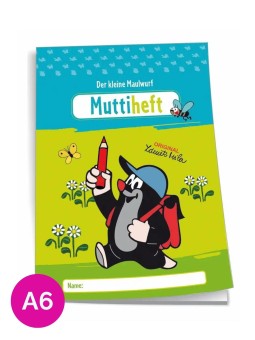 TRÖTSCH  Mutti und Vatiheft · A6 · 48 Seiten liniert  · Der kleine Maulwurf