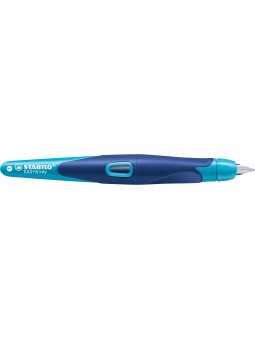 STABILO® Ergonomischer Schulfüller STABILO® EASYbirdy · Feder A · mitternachtsblau/azur · Rechts-/Linkshänder
