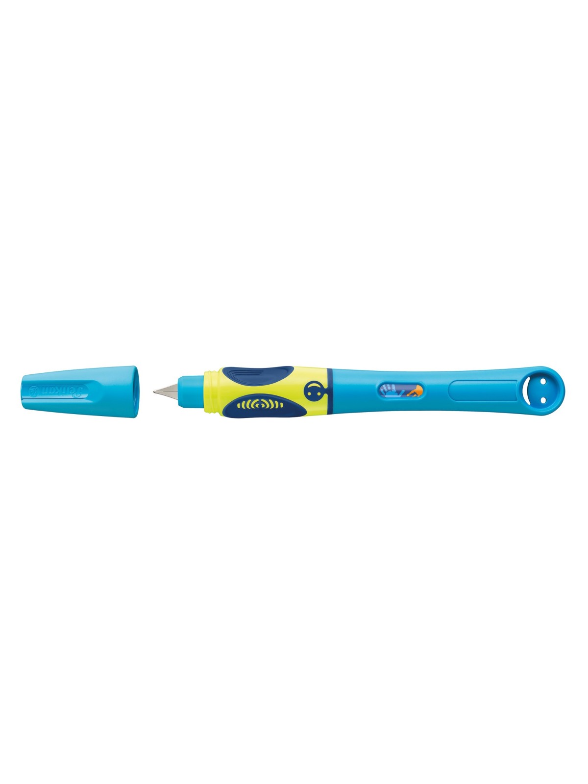 Pelikan Schulfüller Griffix P2NBR/L · Farbe: neonfreshblue · Feder A (Anfänger) · Rechts-/Linkshänder