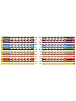 STABILO® Ergonomischer Dreikant-Buntstift STABILO® EASYcolors · 12er Etui · Rechts-/Linkshänder