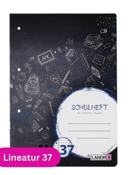 Landré Schulheft A4 · Lineatur 37 · 80 g/m² · 16 Blatt