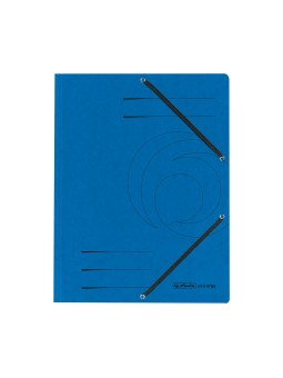 Herlitz Einschlagmappe / Jurismappe Colorspan · mit Gummizug · Colorspan-Karton, 355 g/qm · blau