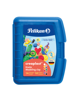 Pelikan Wachsknete Creaplast® · Box mit 14 Stangen in 10 Farben