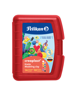 Pelikan Wachsknete Creaplast® · Box mit 14 Stangen in 10 Farben