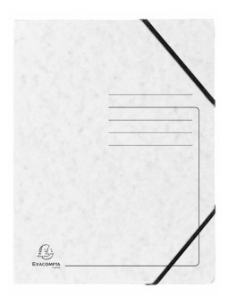 exaclair Sammelmappe Colorspan · mit Gummizug · DIN A4 · weiß